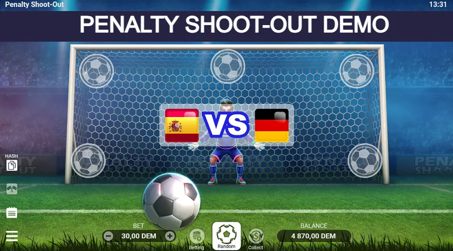 Funciones de Penalty Shoot-Out Demo